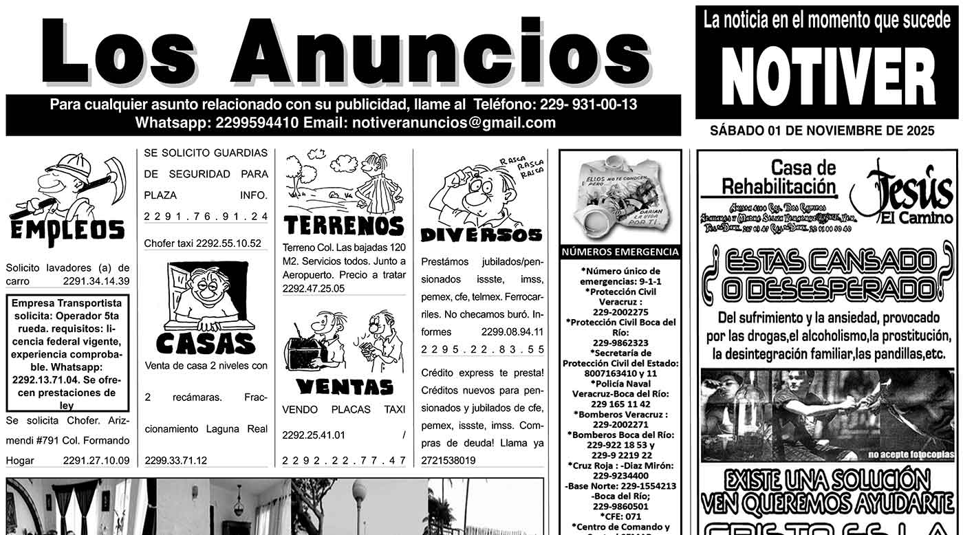...LOS ANUNCIOS, AVISOS Y DEMÁS! - SÁBADO, 1 DE OCTUBRE 2025