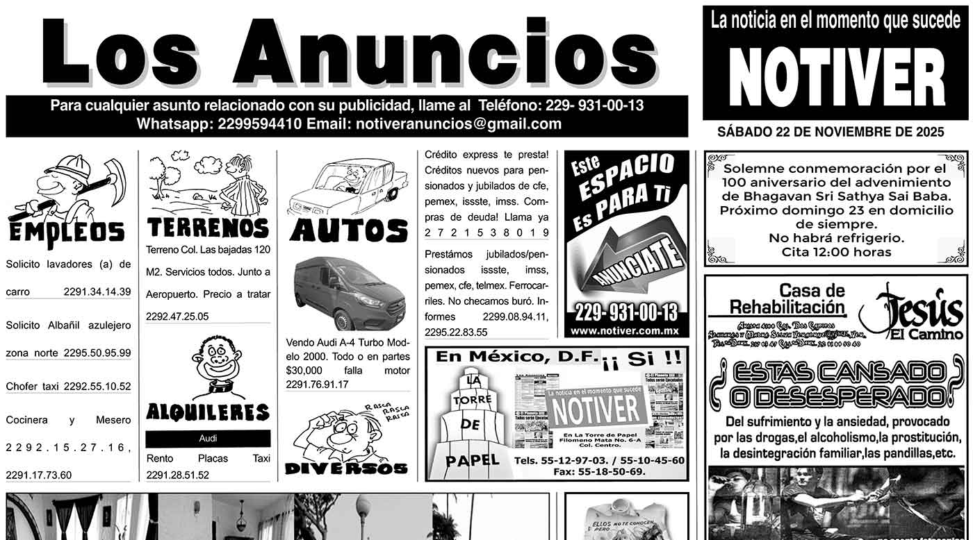 ...LOS ANUNCIOS, AVISOS Y DEMÁS! - SÁBADO, 22 DE NOVIEMBRE 2025