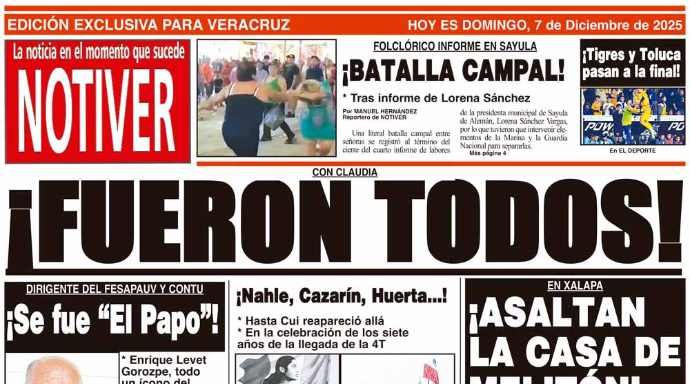 LA PORTADA - DOMINGO 7 DE DICIEMBRE 2025