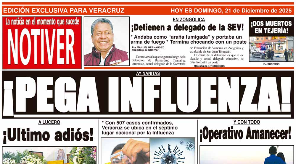 LA PORTADA - DOMINGO 21 DE DICIEMBRE 2025