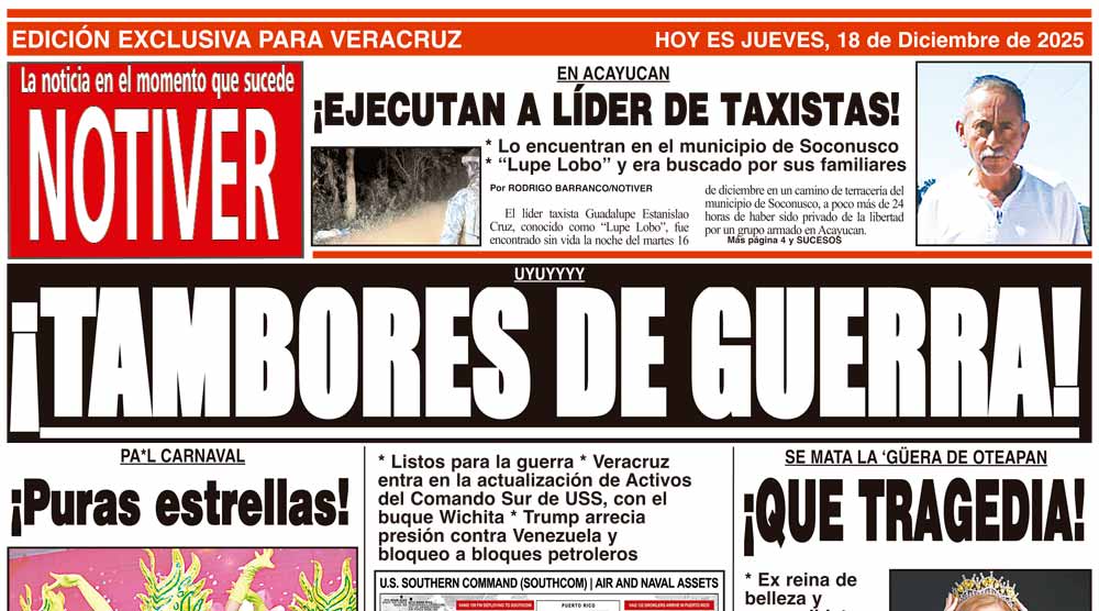 LA PORTADA - JUEVES 18 DE DICIEMBRE 2025