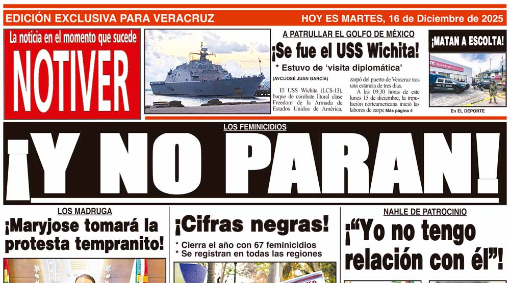 LA PORTADA - MARTES 16 DE DICIEMBRE 2025