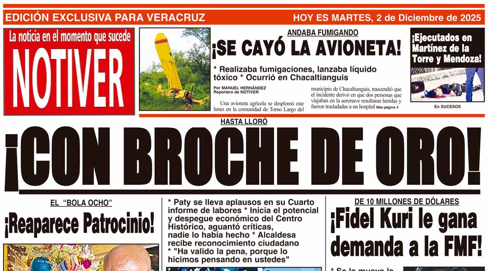 LA PORTADA - MARTES 2 DE DICIEMBRE 2025
