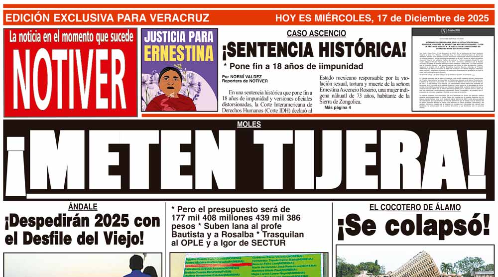 LA PORTADA - MIÉRCOLES 17 DE DICIEMBRE 2025