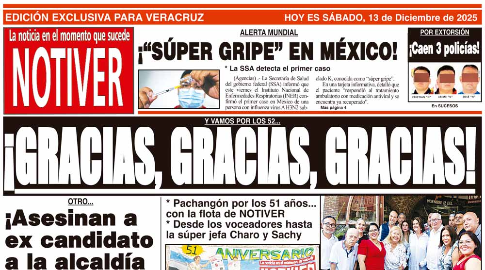 LA PORTADA - SÁBADO 13 DE DICIEMBRE 2025