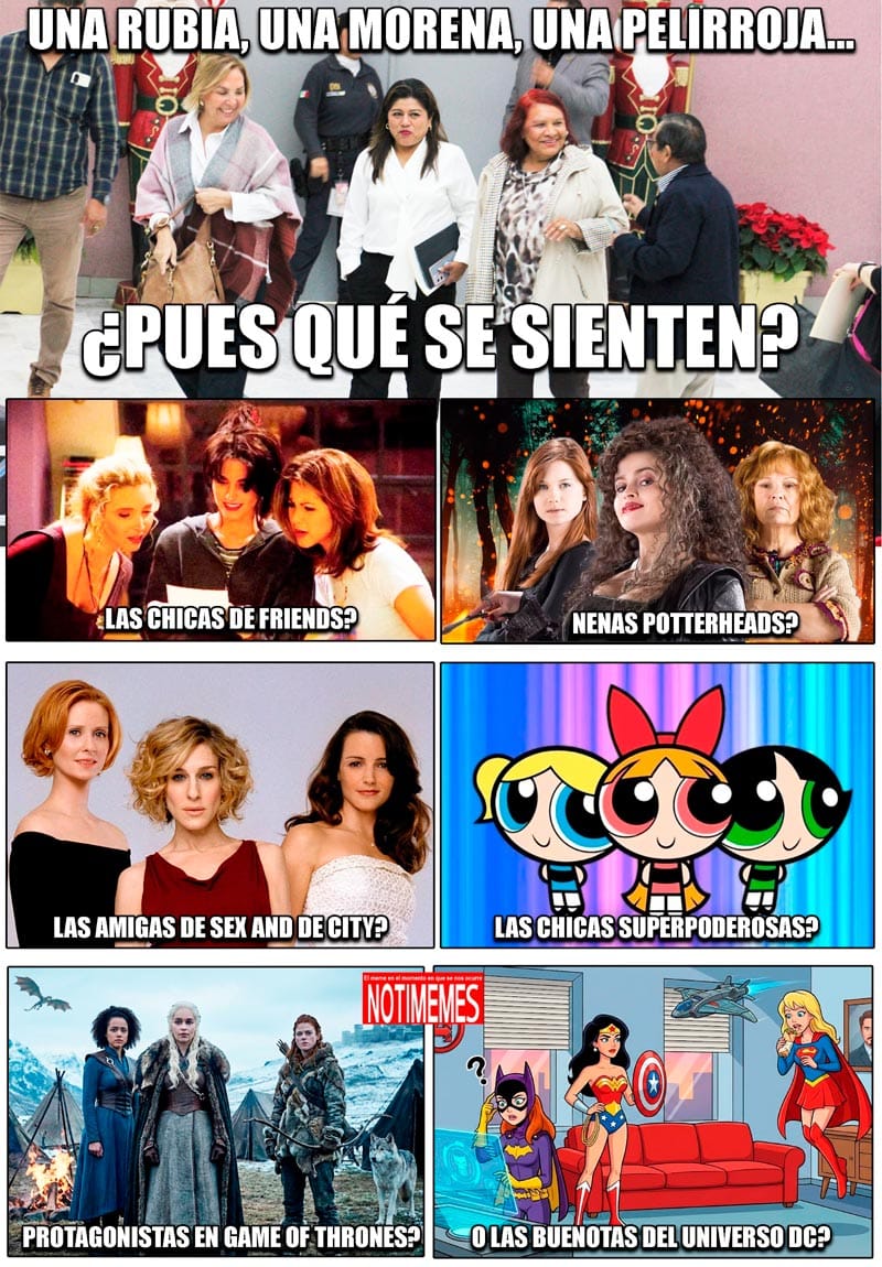 NOTI-MEME | - UNA RUBIA, UNA MORENA, UNA PELIRROJA...