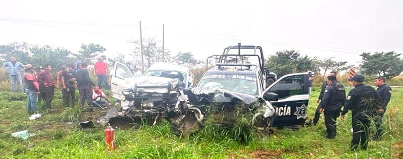 ¡PATRULLAZO: 1 MUERTO Y 5 HERIDOS! - TRAGICO CHOQUE CARRETERO EN EL TRAMO SAYULA DE ALEMÁN-CIUDAD ALEMÁN
