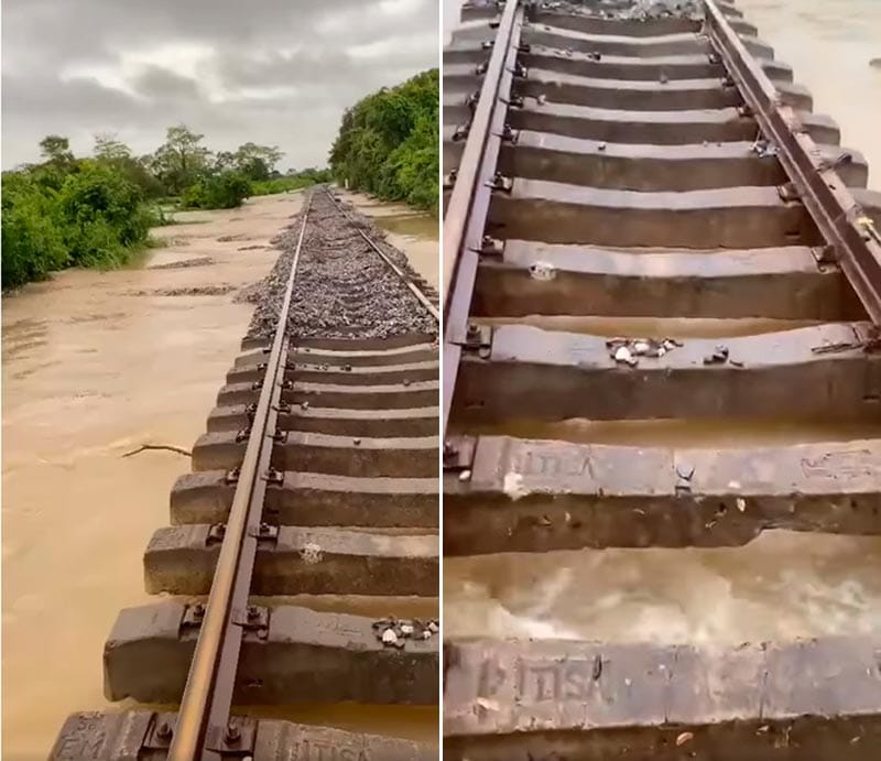 ¡DURMIENTES CHAFAS! - *Y el balasto, han colapsado y erosionado con inundaciones, Notiver lo reportó en agosto