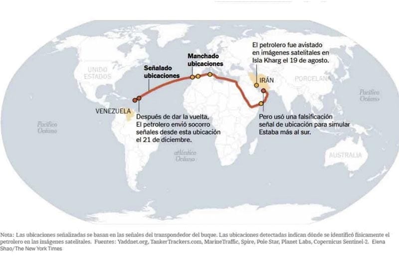 ¡UN PETROLERO PERSEGUIDO POR LA GUARDIA COSTERA DE EU SE PINTA LA BANDERA RUSA!