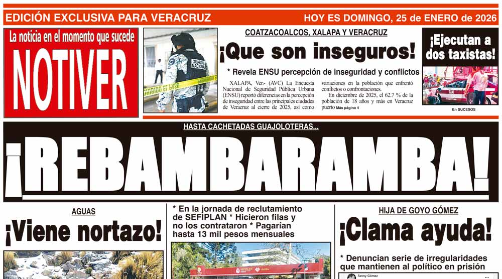 LA PORTADA - DOMINGO 25 DE ENERO 2026