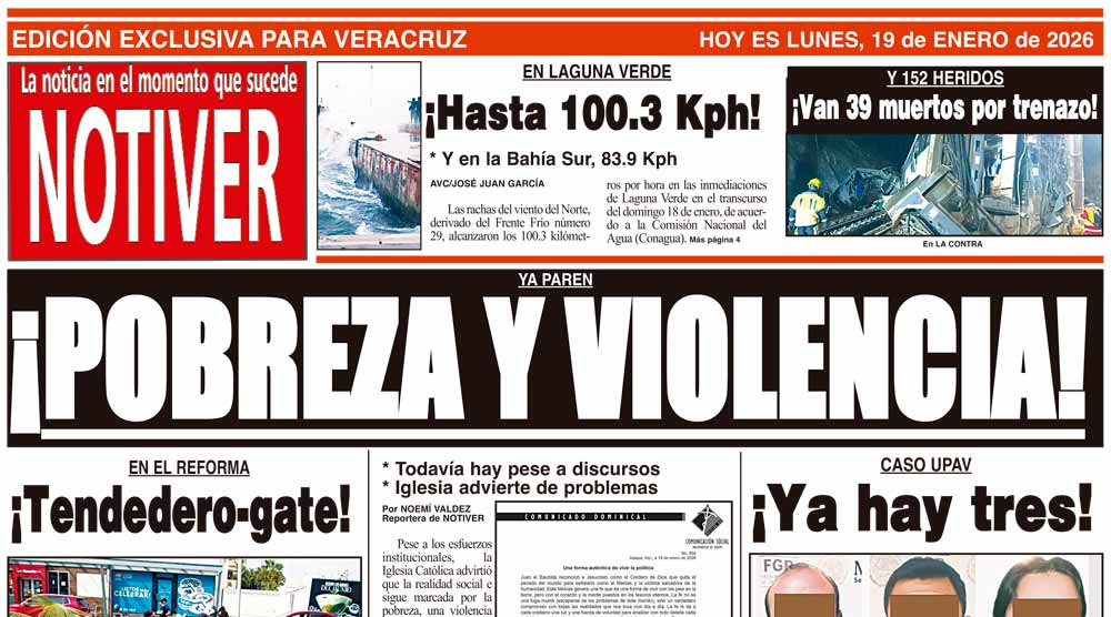 LA PORTADA - LUNES 19 DE ENERO 2026