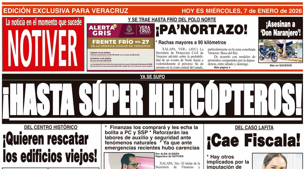 LA PORTADA - MIÉRCOLES 7 DE ENERO 2026