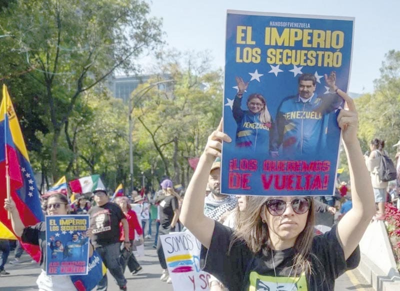 ¡MARCHAN EN CDMX PARA EXIGIR LIBERACIÓN DE NICOLÁS MADURO!