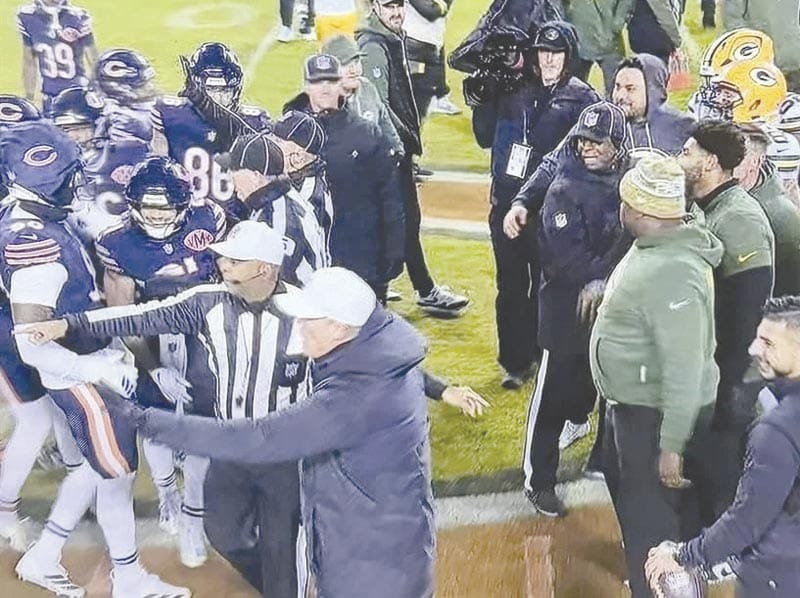 ¡TIENEN PACKERS Y BEARS ALTERCADO ANTES DE JUEGO DE PLAYOFFS!