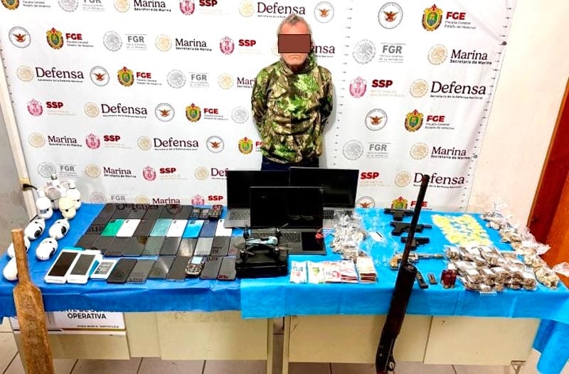 ¡TENÍA UN CAÑÓN Y DRONES! - DETIENEN A JOSÉ MANUEL “N” DURANTE UN CATEO EN TEMPOAL