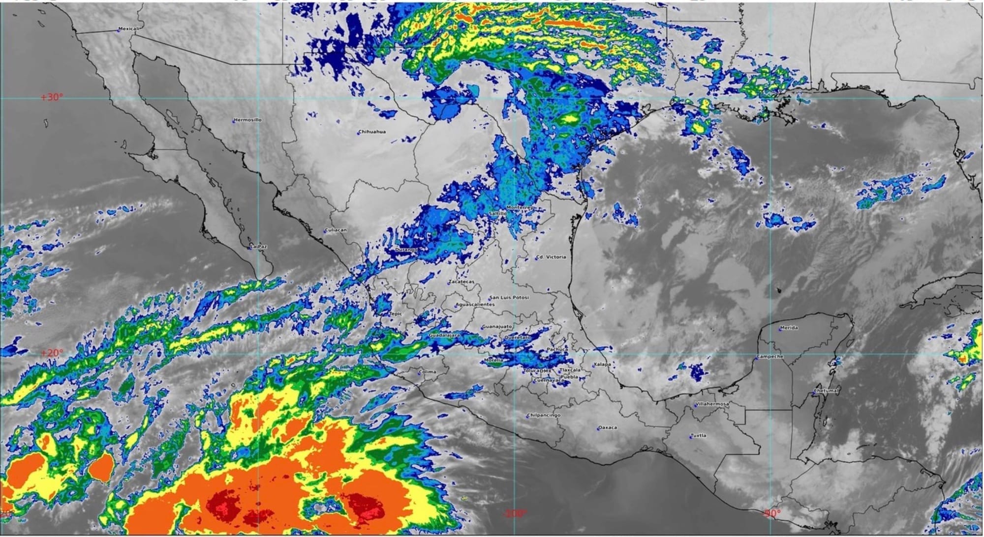 ¡LLUVIAS Y CHUBASCOS AFECTARÁN A 20 ESTADOS; LLEGA AHORA EL FRENTE FRÍO 28!