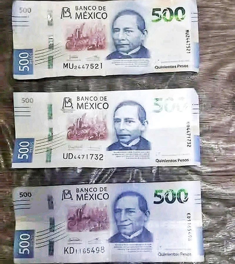¡CIRCULAN BILLETES FALSOS DE 500 PESOS EN LOS MERCADOS!