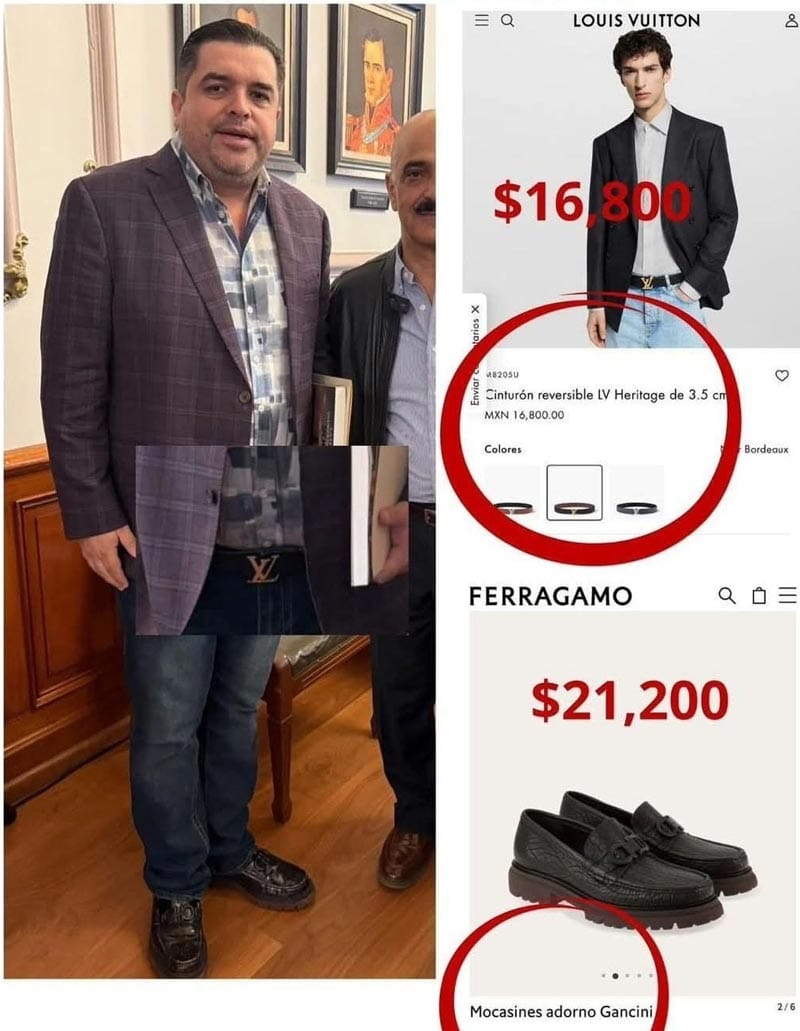 ¡MÁS ALCALDES FIFÍS! - *Ahora tocó al de Tantoyuca, con varias prendas y accesorios de lujo