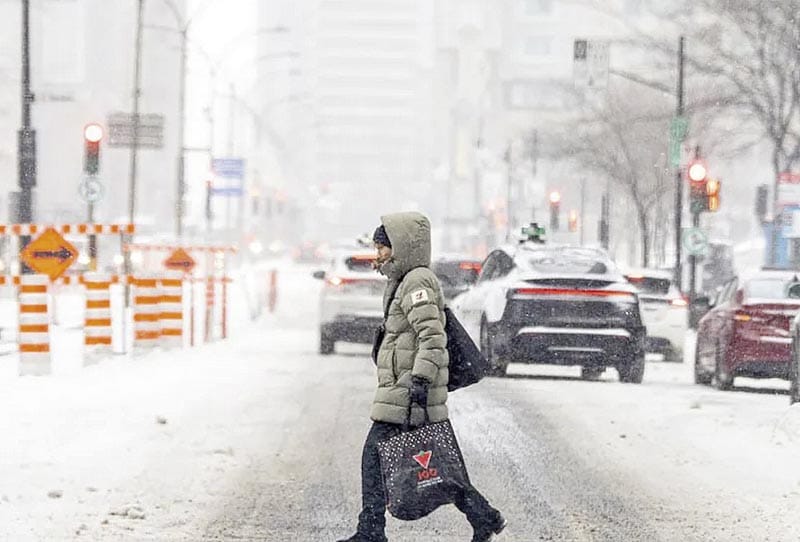 ¡UN VÓRTICE POLAR AZOTA CANADÁ; LA SENSACIÓN TÉRMICA CAE HASTA LOS -50 GRADOS!
