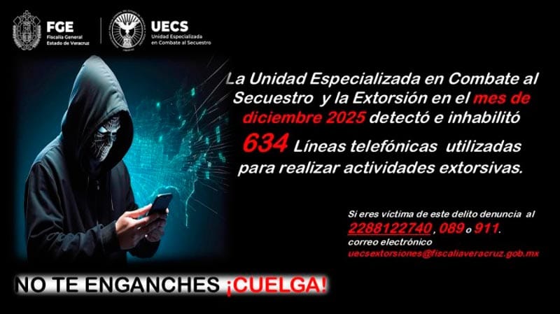 ¡TIRAN LÍNEAS TELEFÓNICAS! - *Más de 600 que eran utilizadas para extorsionar