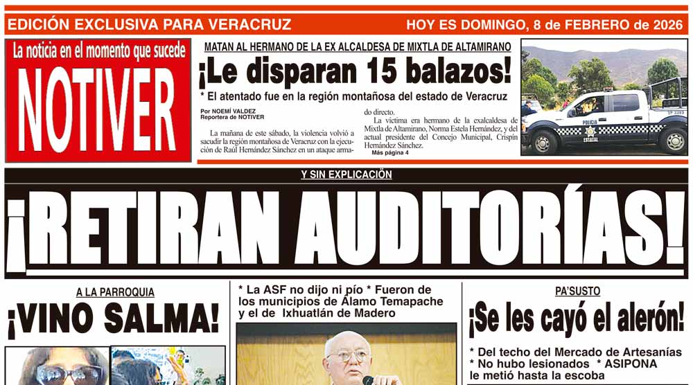 LA PORTADA - DOMINGO 8 DE FEBRERO 2026