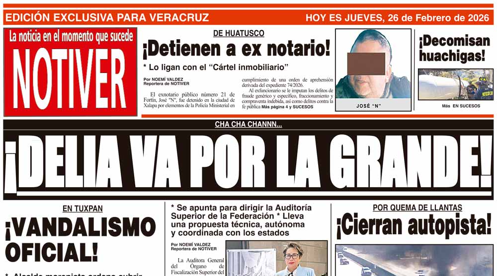 LA PORTADA - JUEVES 26 DE FEBRERO 2026
