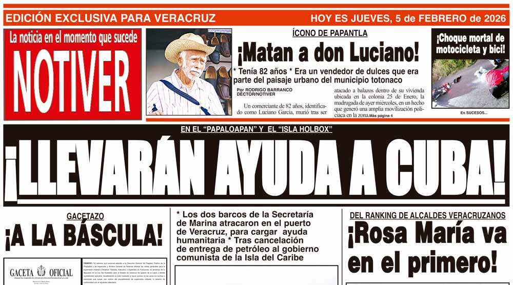 LA PORTADA - JUEVES 5 DE FEBRERO 2026