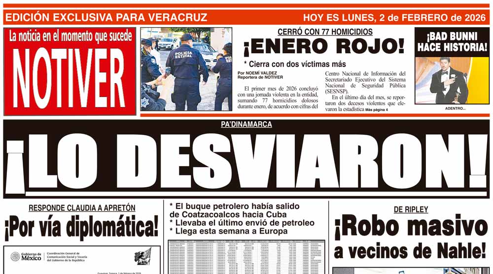 LA PORTADA - LUNES 2 DE FEBRERO 2026