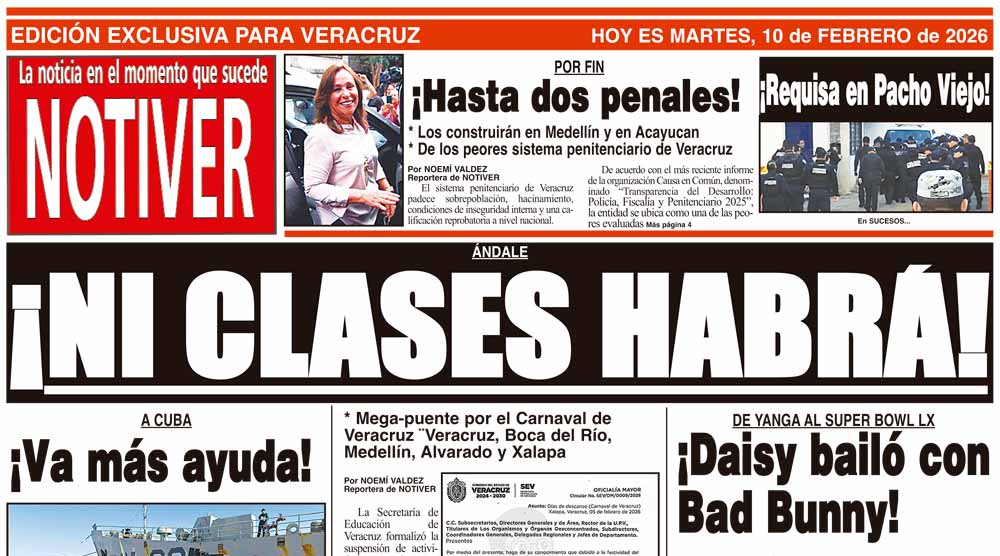 LA PORTADA - MARTES 10 DE FEBRERO 2026