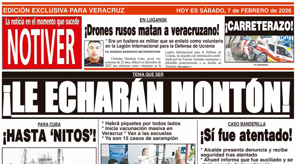 LA PORTADA - SÁBADO 7 DE FEBRERO 2026