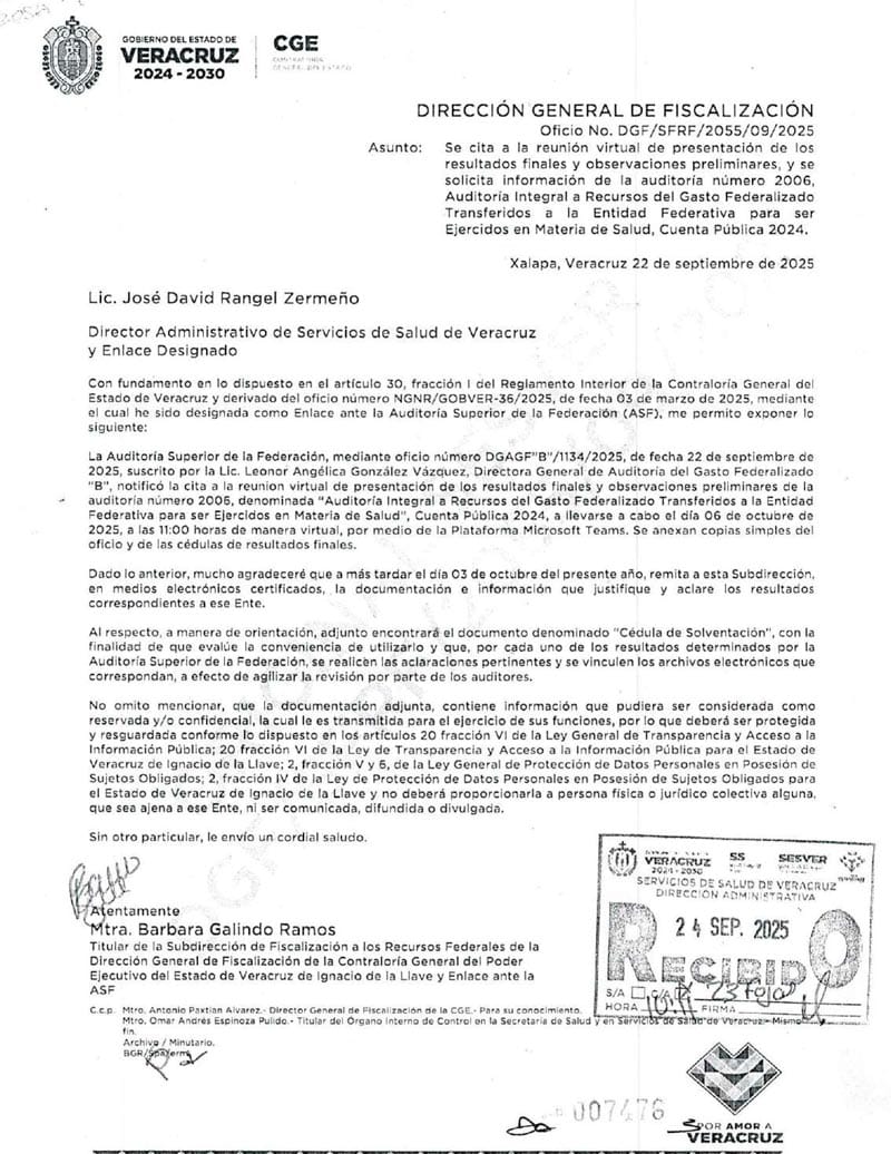 ¡NO LA LIBRARON! - *SESVER la más observada con 1 mil 78 millones 10.3 mil pesos