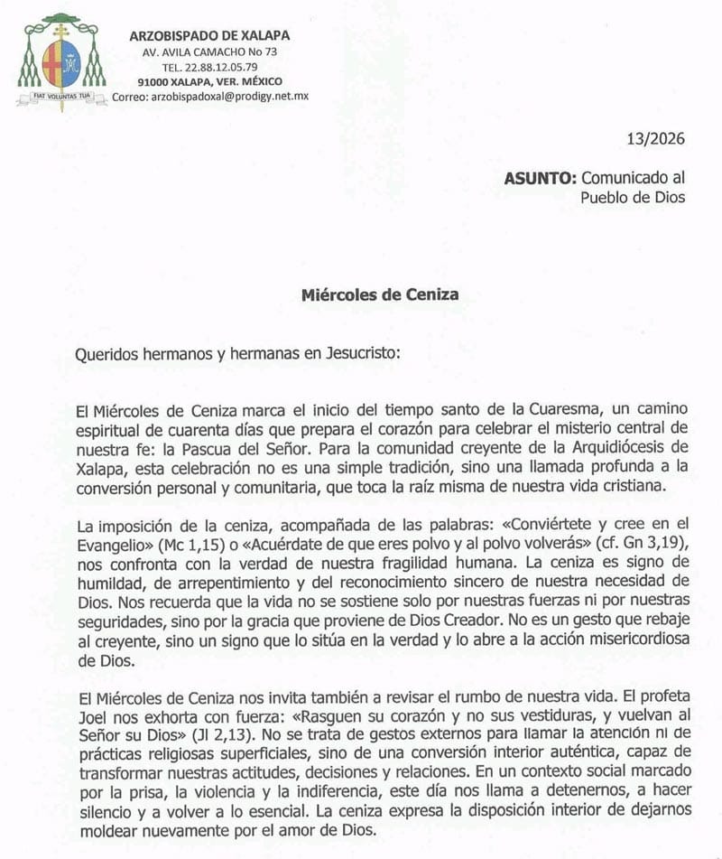 ¡COMIENZA LA CUARESMA! - *Iglesia llama a la conversión