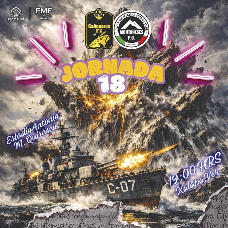 ¡CAÑONEROS Y MONTAÑESES DE LIGA PREMIER, ESTA NOCHE EN XALAPA!