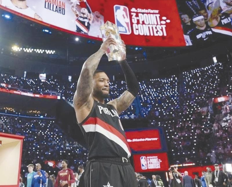 ¡GANÓ LILLARD SU TERCER CONCURSO DE TRIPLES!