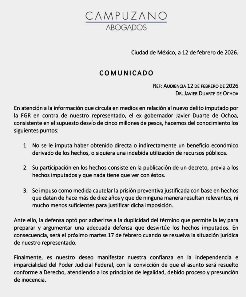 ¡NO SALE DUARTE! - LE ECHAN OTRO DELITO