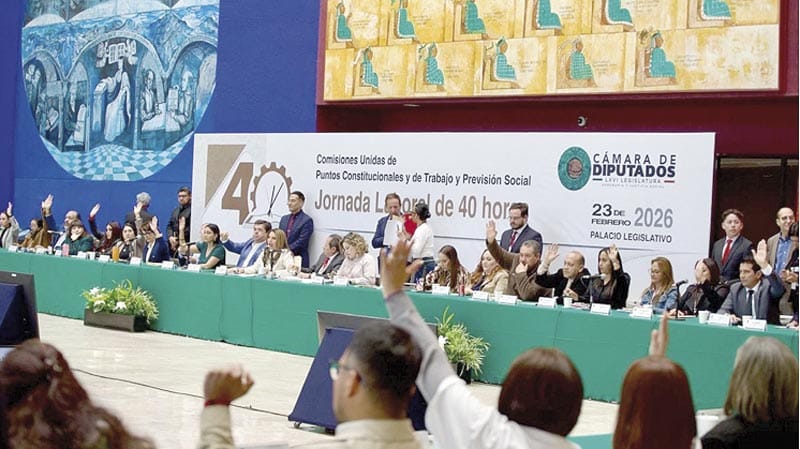 ¡DIPUTADOS AVALAN EN COMISIONES JORNADA LABORAL DE 40 HORAS!