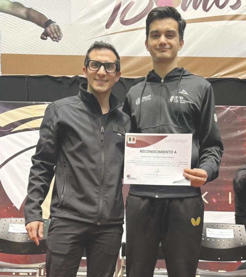 ¡ROGELIO CASTRO ES RAQUETA NÚMERO 1 EN TENIS DE MESA!
