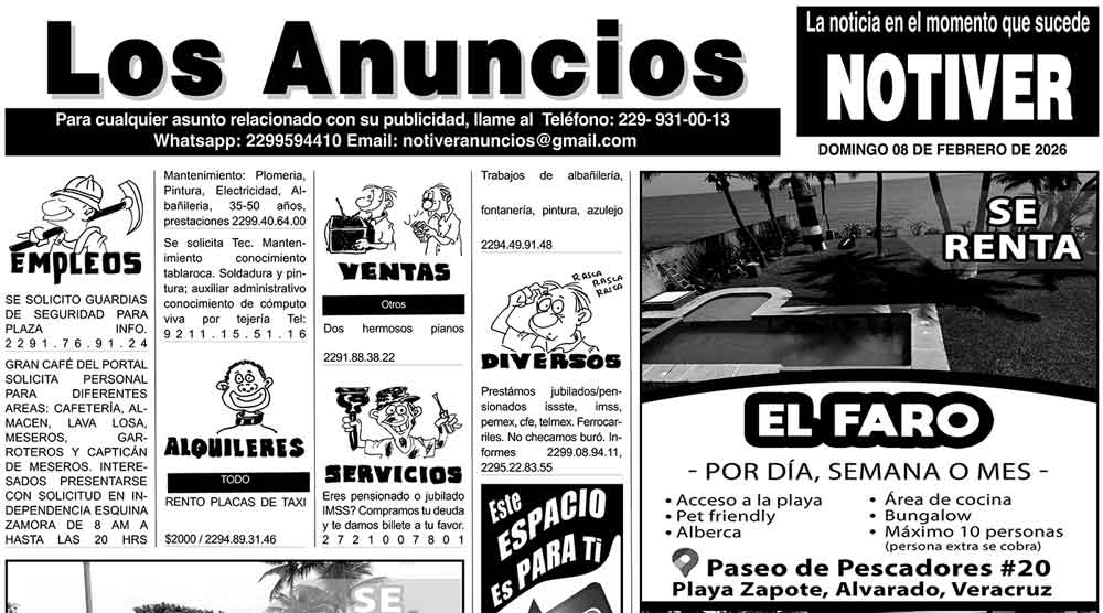 ...LOS ANUNCIOS, AVISOS Y DEMÁS! - DOMINGO, 8 DE FEBRERO 2026