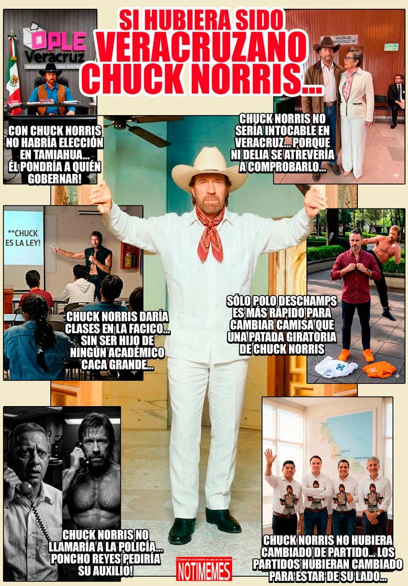NOTI-MEME | - SI HUBIERA SIDO VERACRUZANO CHUCK NORRIS...