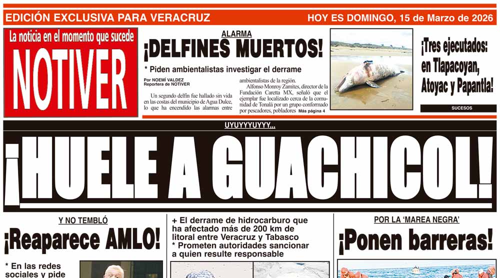 LA PORTADA - DOMINGO 15 DE MARZO 2026