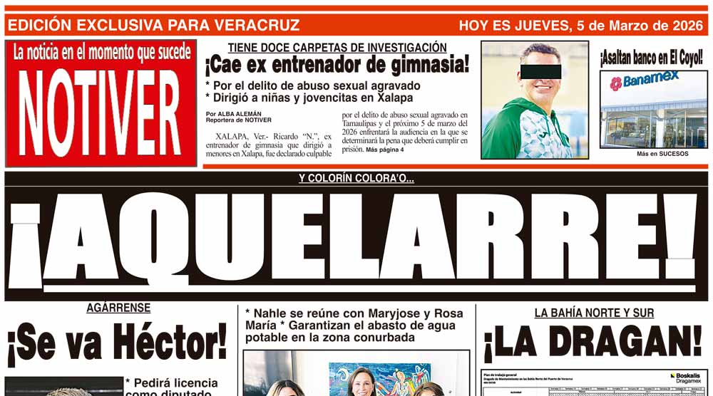 LA PORTADA - JUEVES 5 DE MARZO