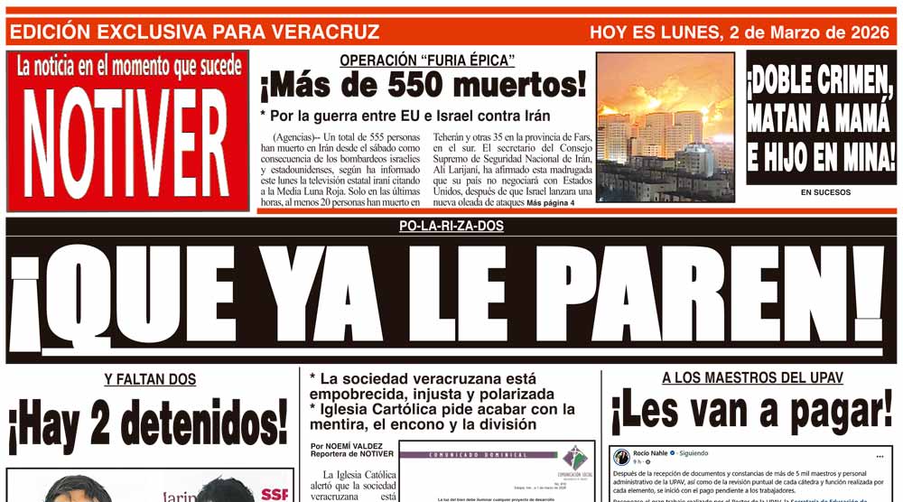 LA PORTADA - LUNES 2 DE MARZO