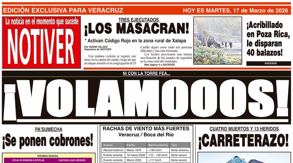 LA PORTADA - MARTES 17 DE MARZO 2026