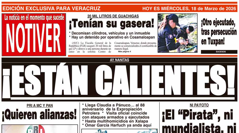 LA PORTADA - MIÉRCOLES 18 DE MARZO 2026
