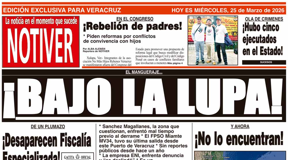 LA PORTADA - MIÉRCOLES 25 DE MARZO 2026