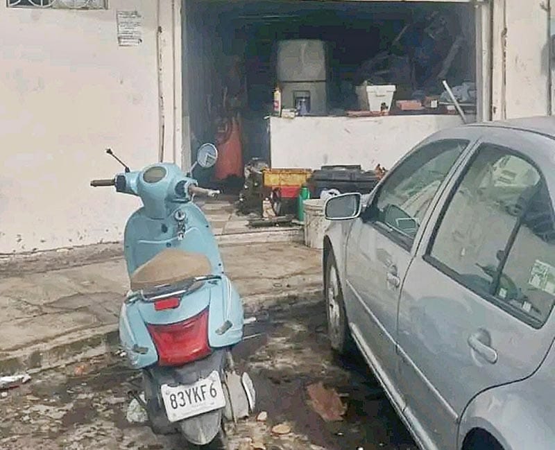 ¡ROBAN MOTO DE TALLER MECÁNICO!