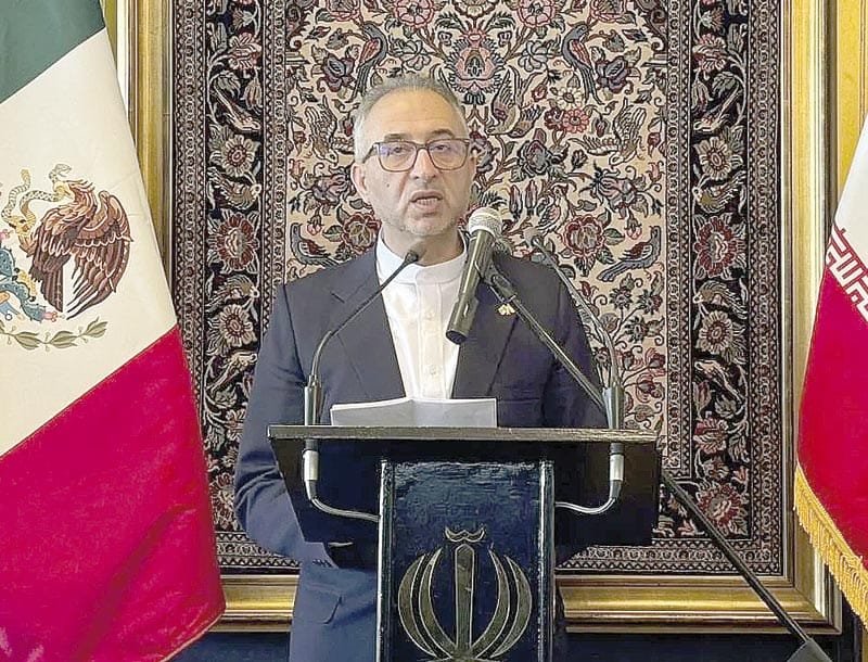 ¡EMBAJADOR IRANÍ ESPERA QUE MÉXICO CONDENE BOMBARDEOS DE EU A SU PAÍS!