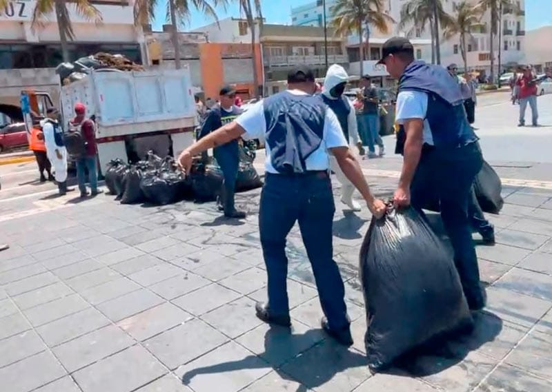 ¡LIMPIA LA TROPA EL MALECÓN!