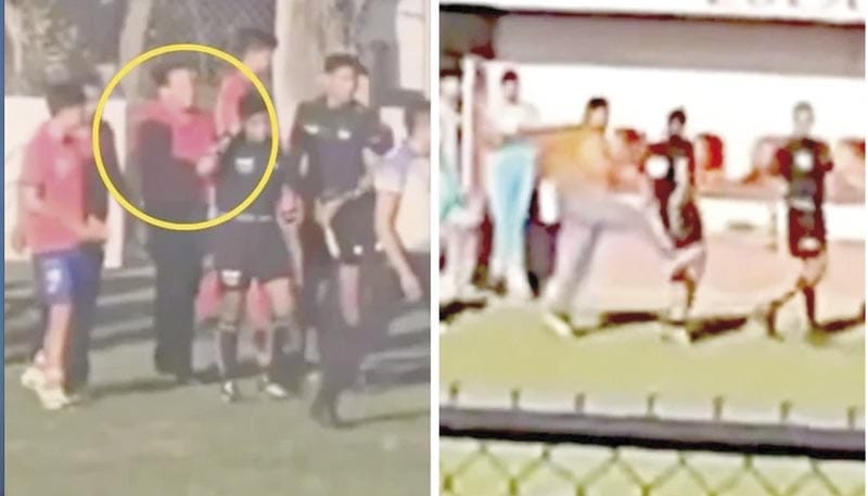 ¡ENTRA A CANCHA ALCALDE PARA GOLPEAR A ÁRBITRO!