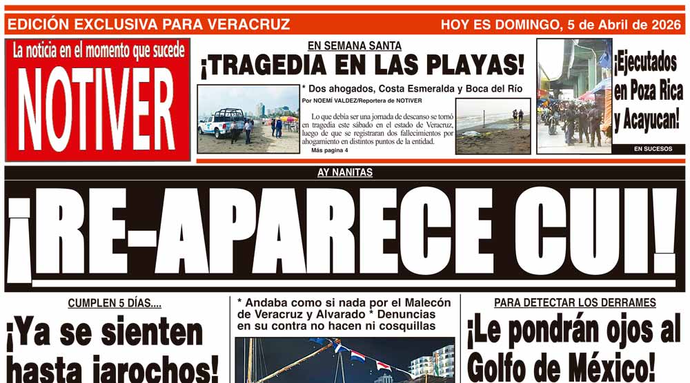 LA PORTADA - DOMINGO 5 DE ABRIL 2026